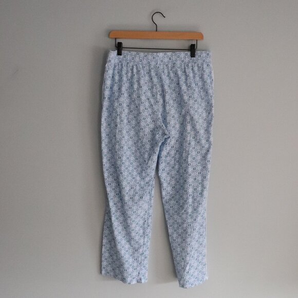 Jane & Bleecker Womens Sz M Blue 2-Piece Cotton Matching Sleepwear Pajama Set - Picture 11 of 16